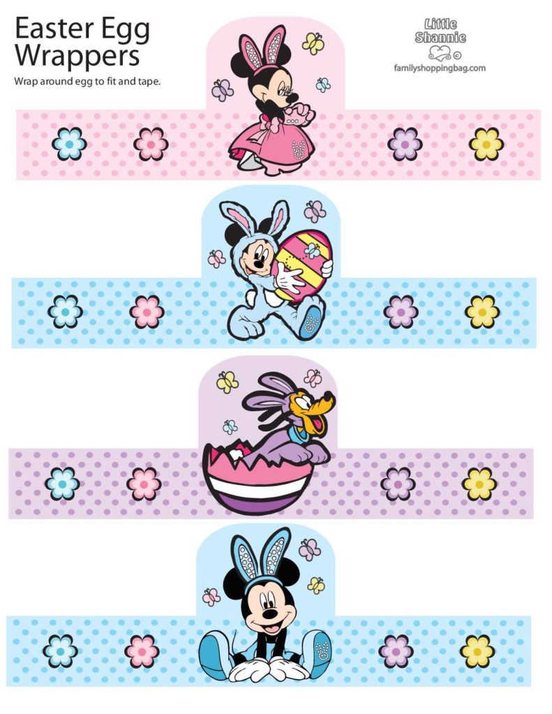 Egg Wraps Mickey Mouse Easter  pdf