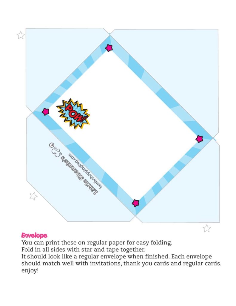 Envelope PJ Masks  pdf