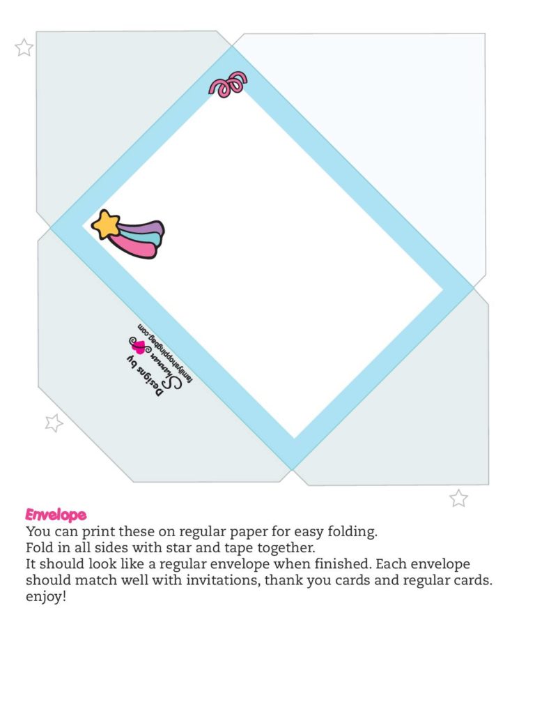 Envelope Unicorn  pdf