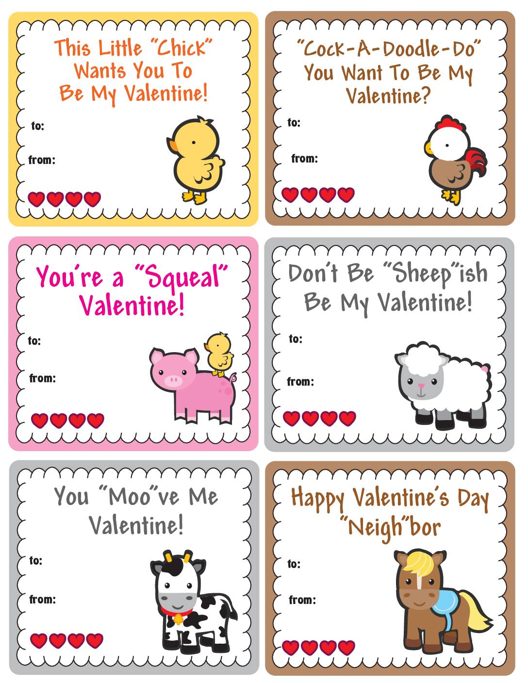 Farm Valentines  pdf