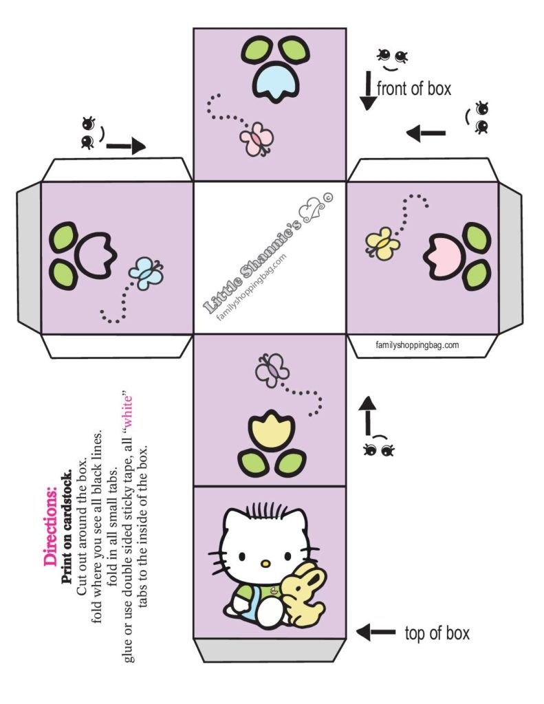 Favor Box  Easter   pdf