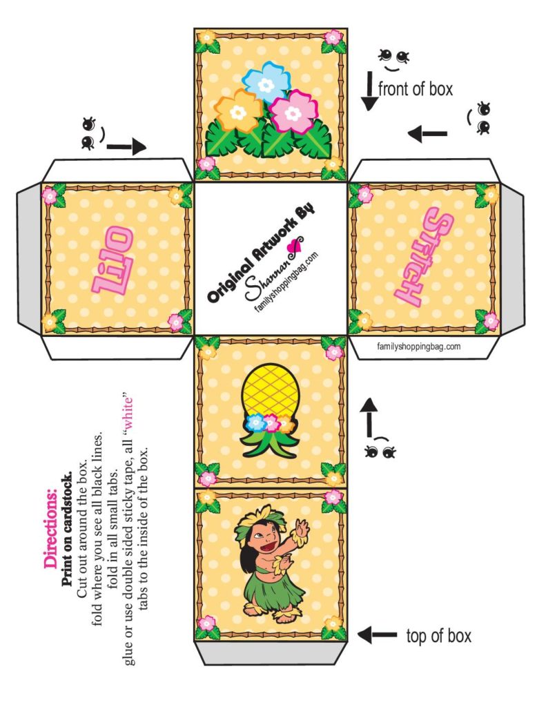 Favor Box  Lilo and Stitch  pdf