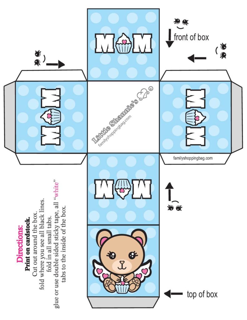 Favor Box  Mothers Day  pdf