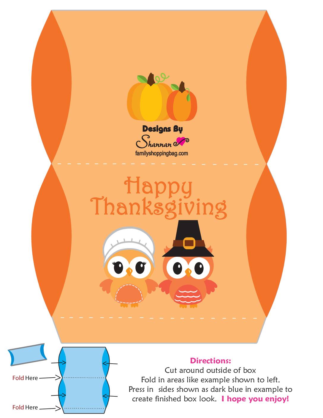 Favor Box  Thanksgiving  pdf