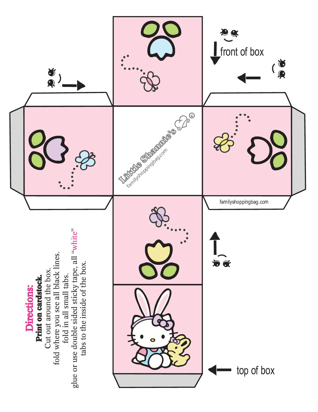 Favor Box  Easter  pdf