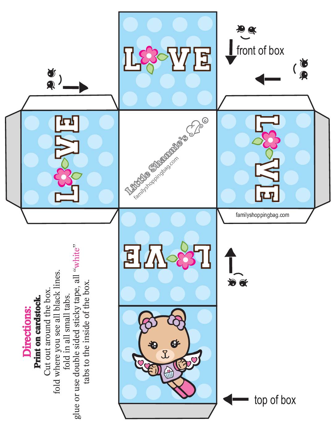 Favor Box  Mothers Day  pdf