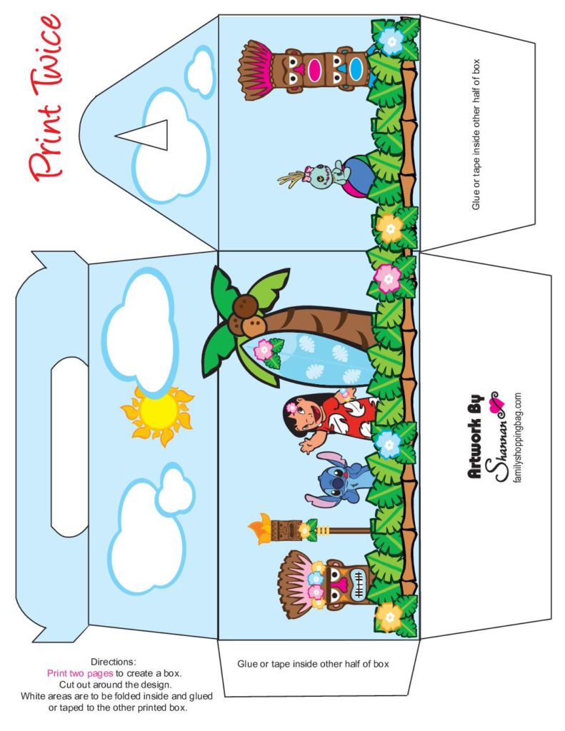 Favor Box  Lilo and Stitch  pdf