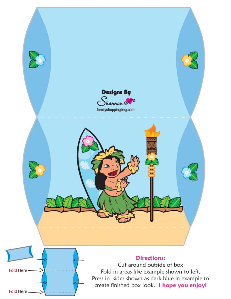 Favor Box  Lilo and Stitch  pdf