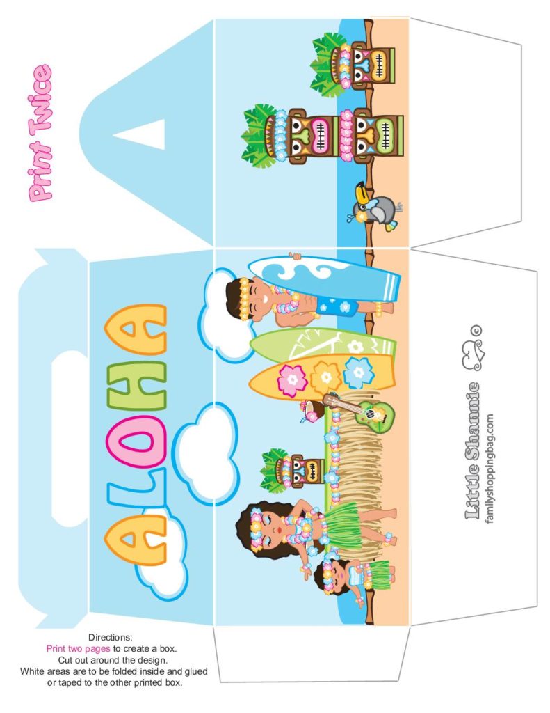 Favor Box Big Luau  pdf