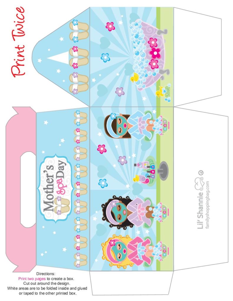 Favor Box Big Moms Spa Day  pdf