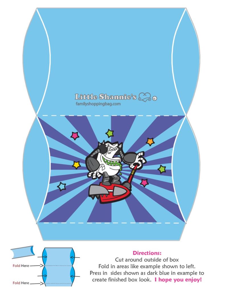 Favor Box Medium Captain Underpants  pdf