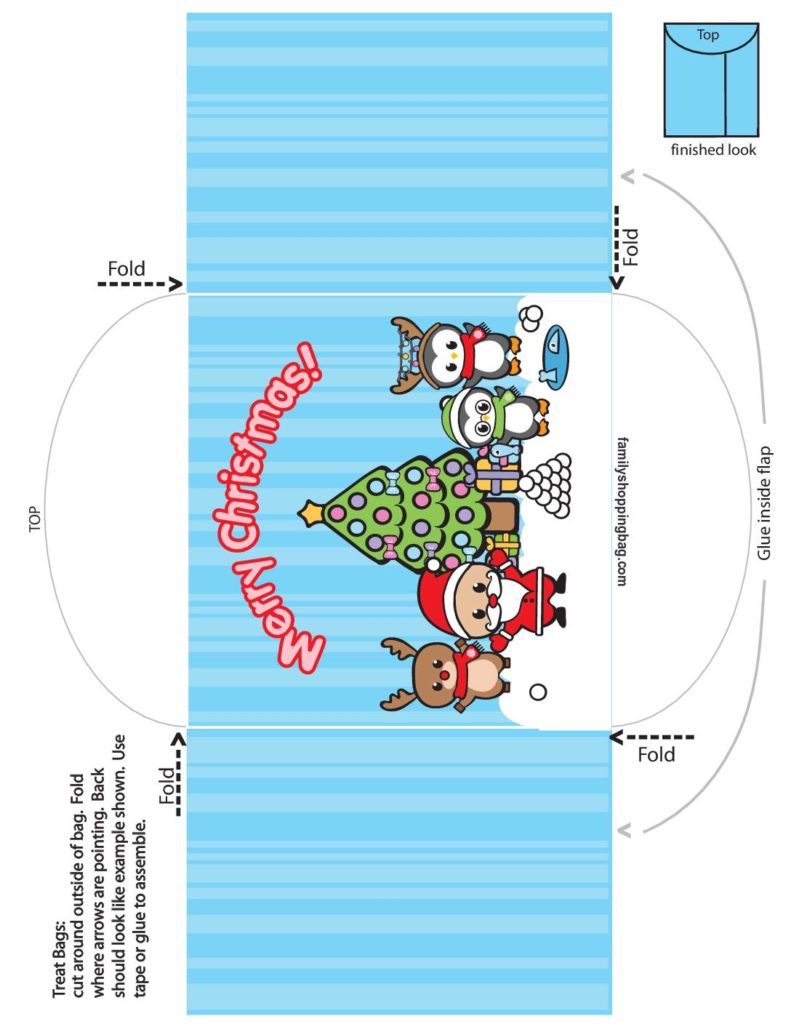 Favor Envelope Christmas  pdf