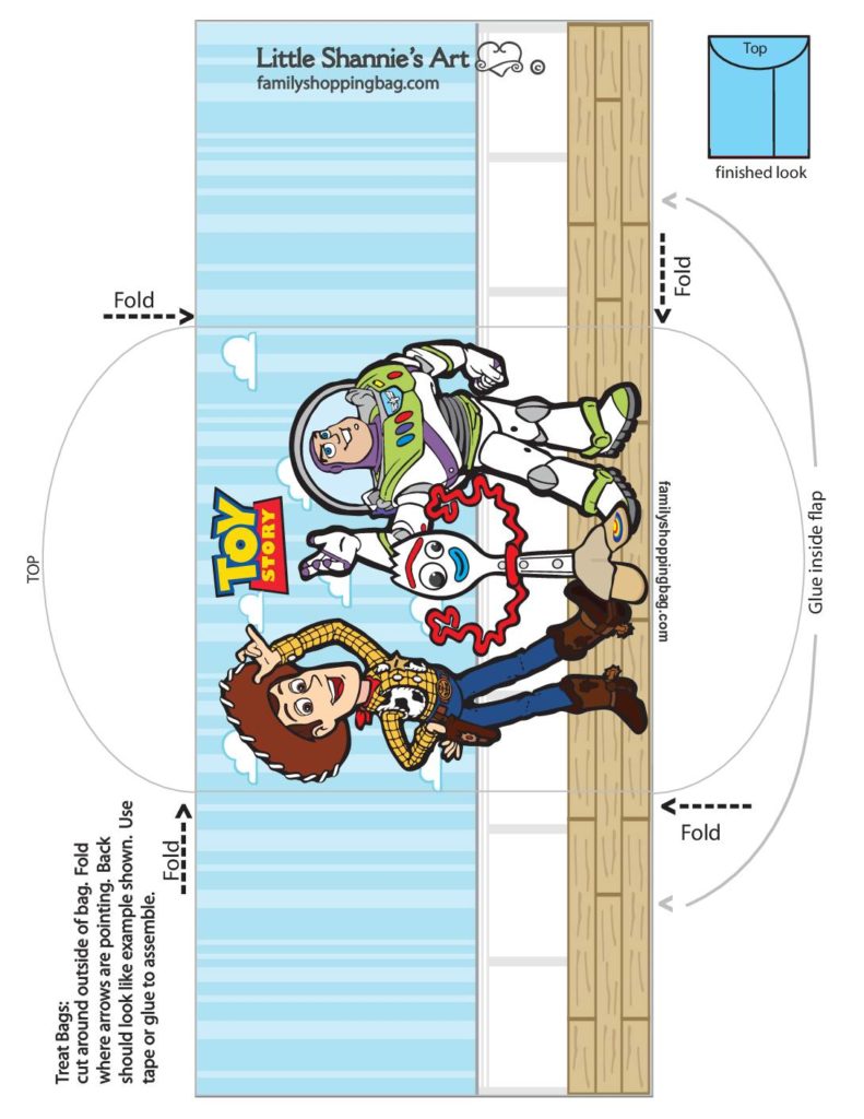 Favor Envelope Toy Story  pdf