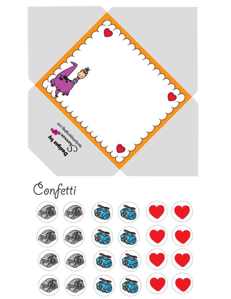 Flinstone Envelope Valentines  pdf