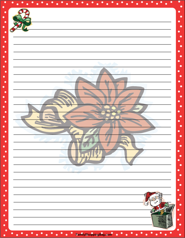 Floral Christmas Stationery