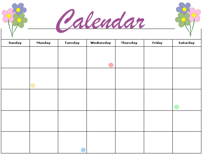 Flower Bouquet Calendar Calendars
