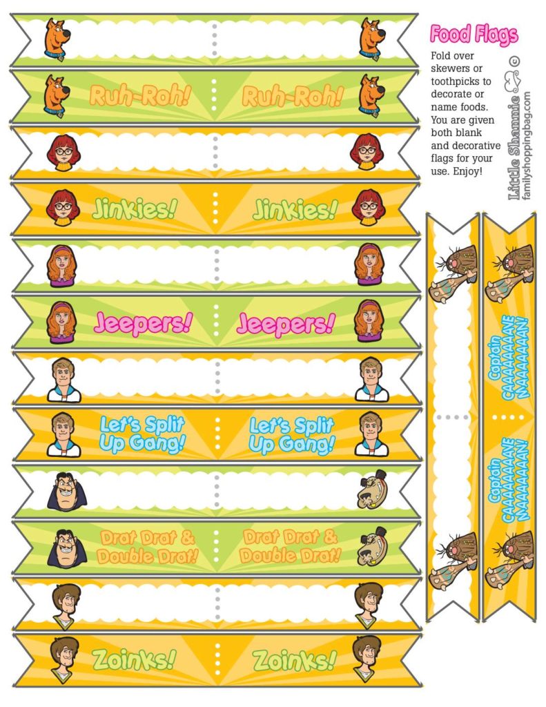 Food Flag Scooby Doo  pdf