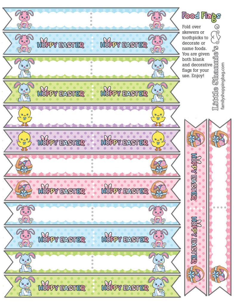 Food Flags Easter  pdf