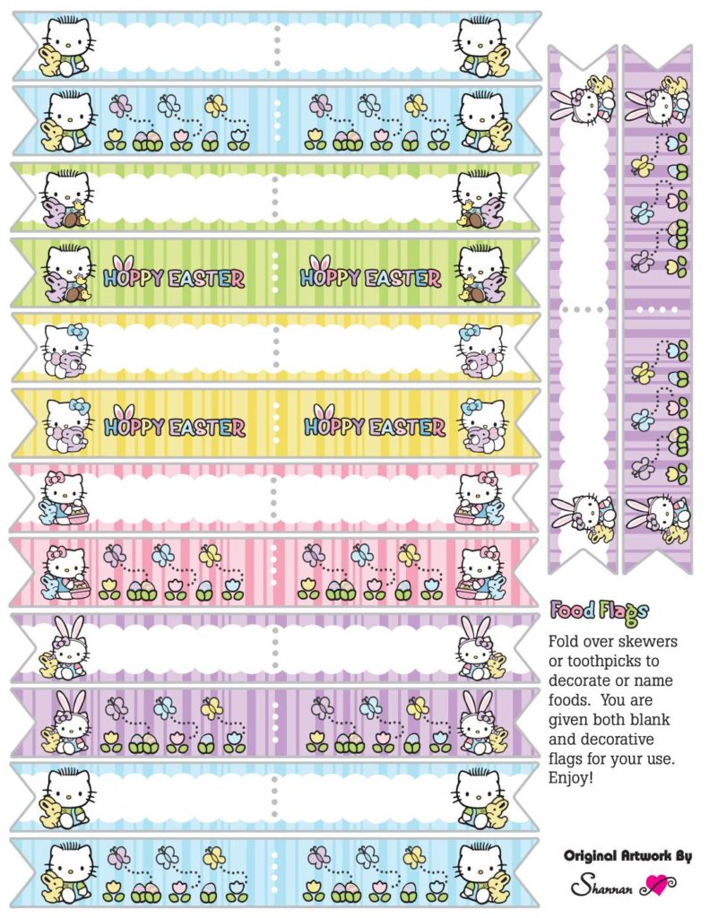 Food Flags Easter   pdf