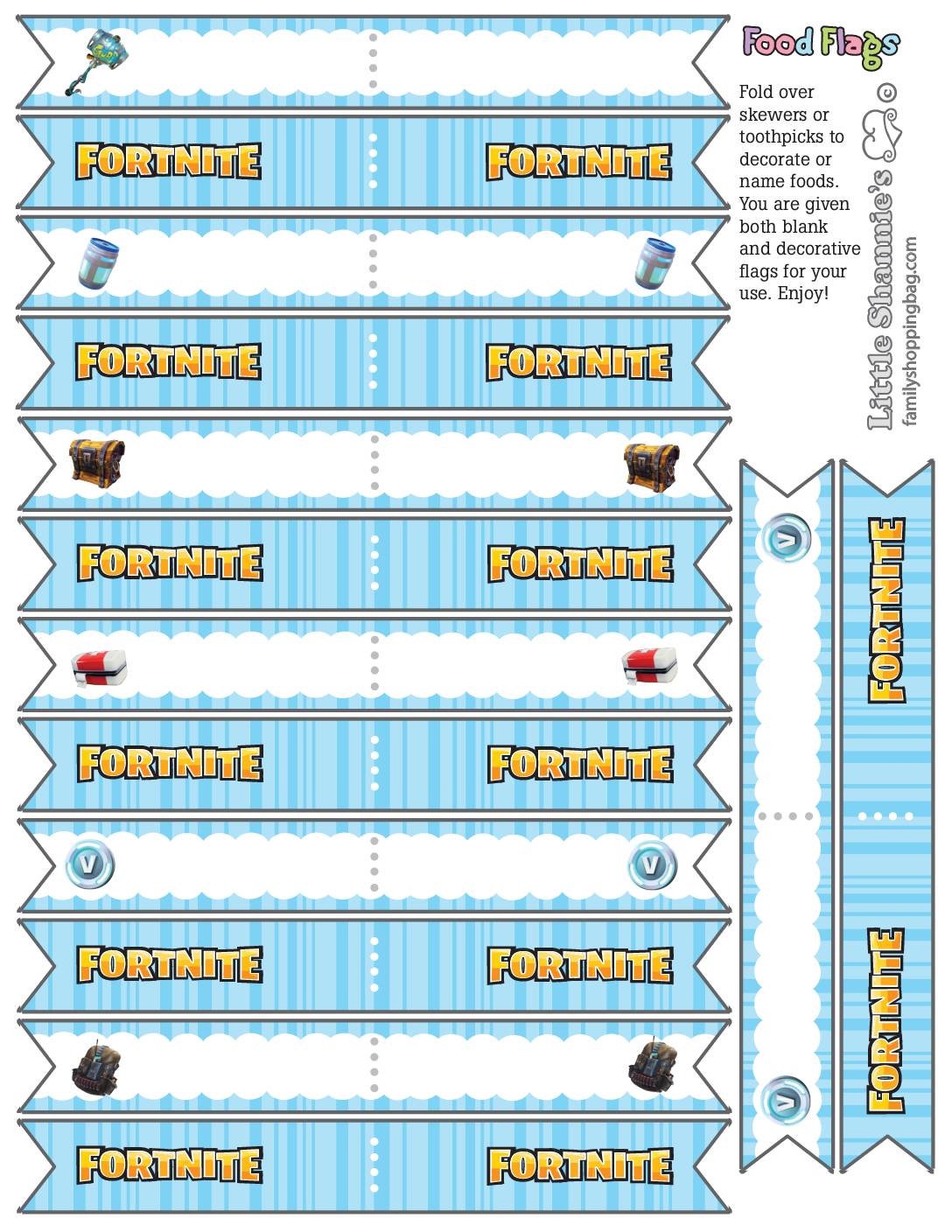 Food Flags Fortnite  pdf