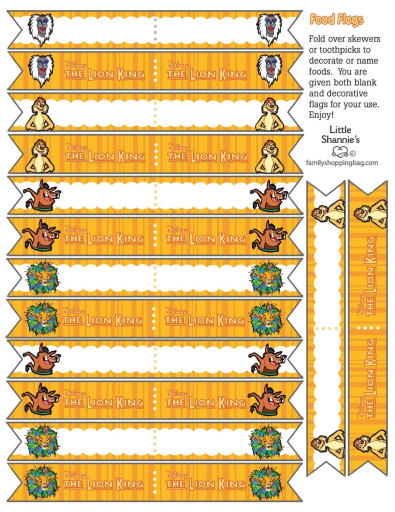 Food Flags Lion King  pdf