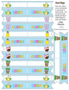 Food Flags Luau  pdf