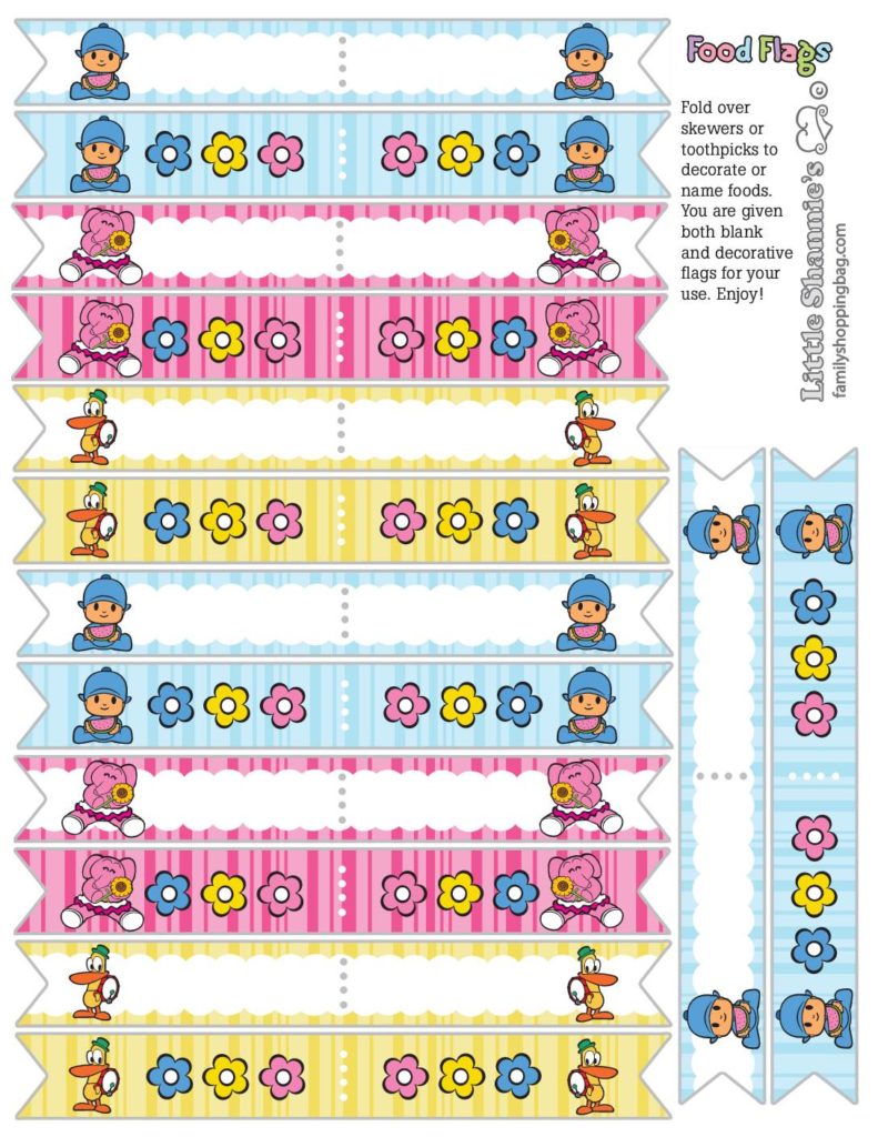 Food Flags Pocoyo  pdf