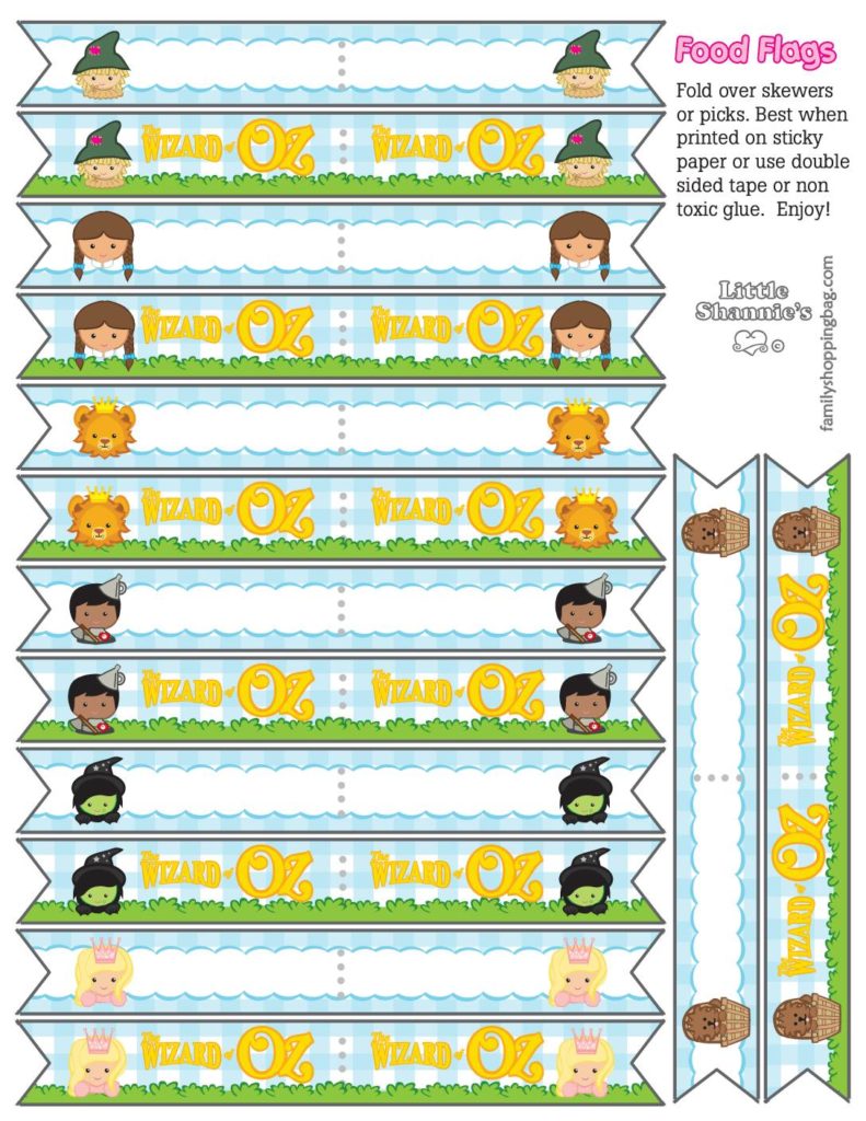 Food Flags Wizard of Oz  pdf