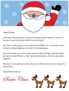 From Santa Santa Letters