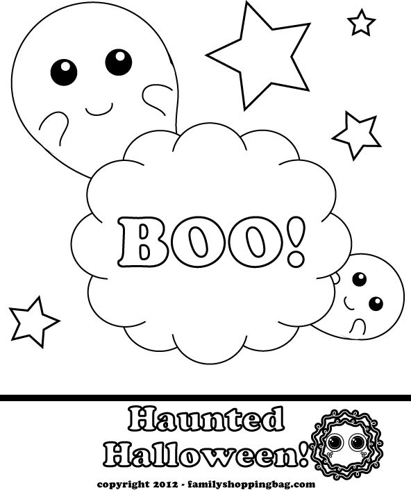Ghost Color Page Coloring Pages