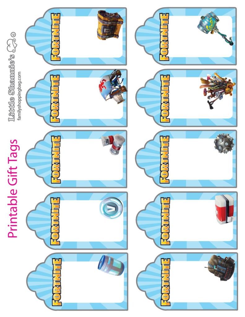 Gift Tags Fortnite  pdf