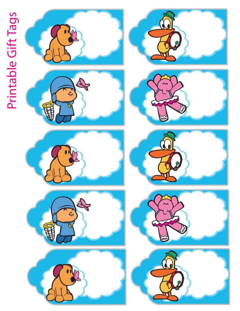 Gift Tags Pocoyo  pdf