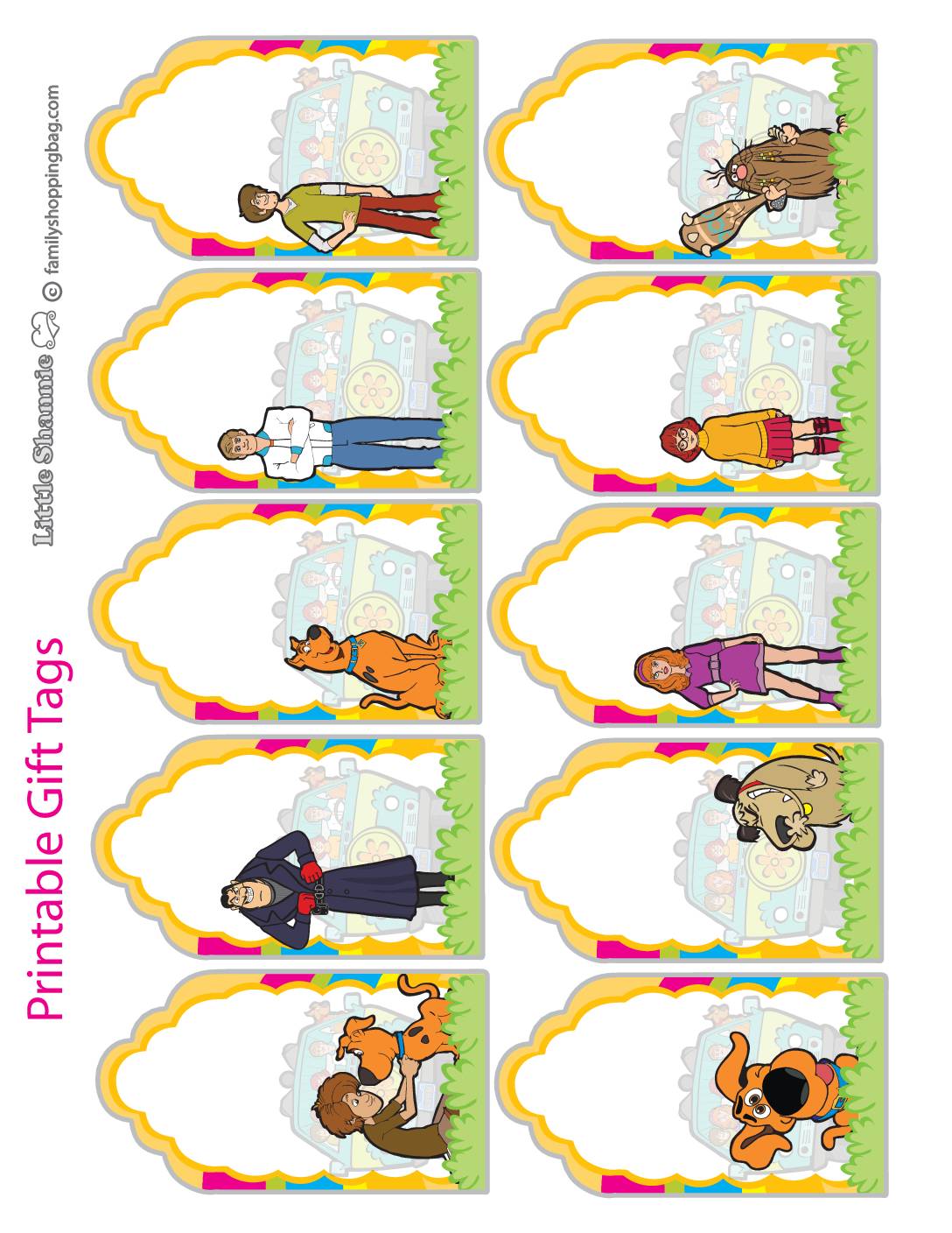 Gift Tags Scooby Doo Gift Tags