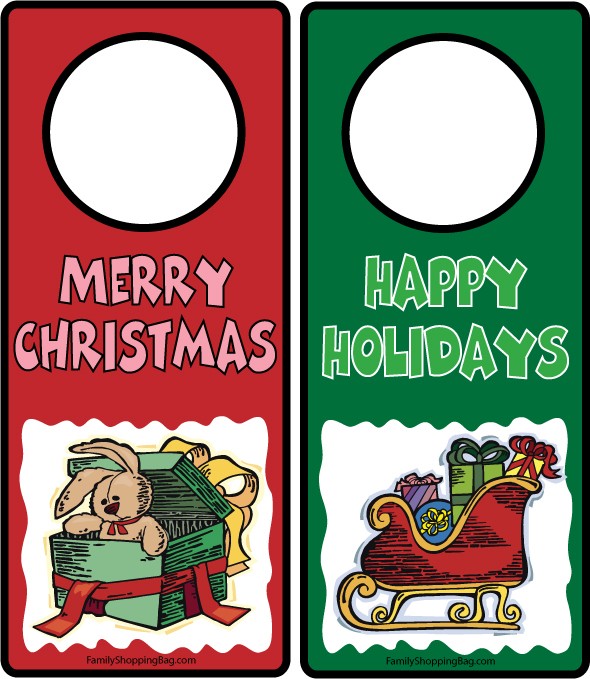 Gift and Sleigh Door Hangers