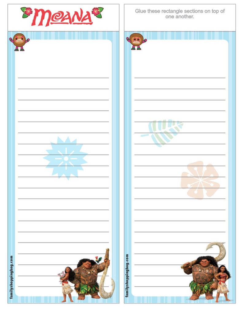 Grocery List Moana  pdf