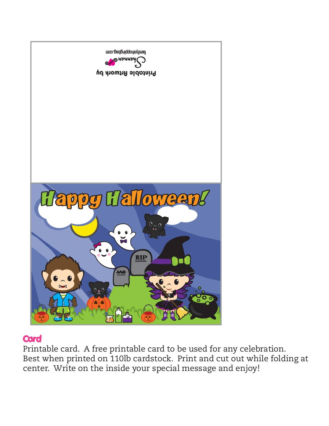 Halloween Card  pdf