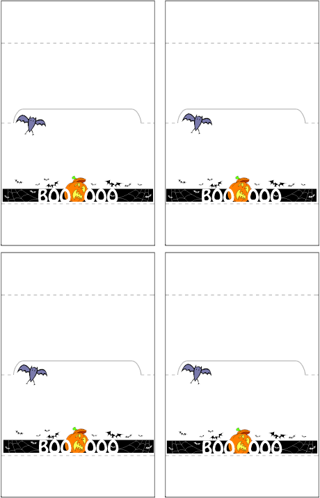 Halloween Cards Party Decorations