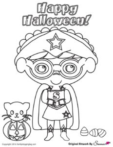 Halloween Coloring Page   pdf