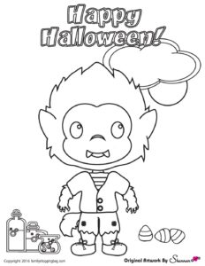 Halloween Coloring Page 5