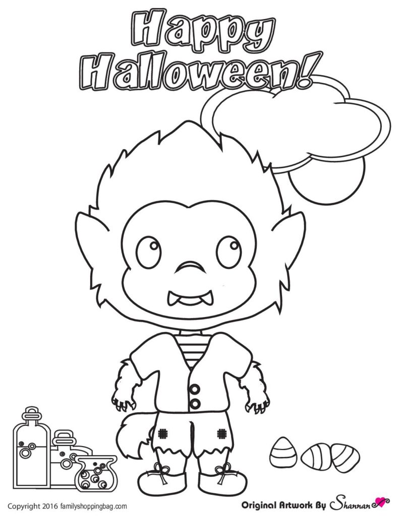 Halloween Coloring Page   pdf