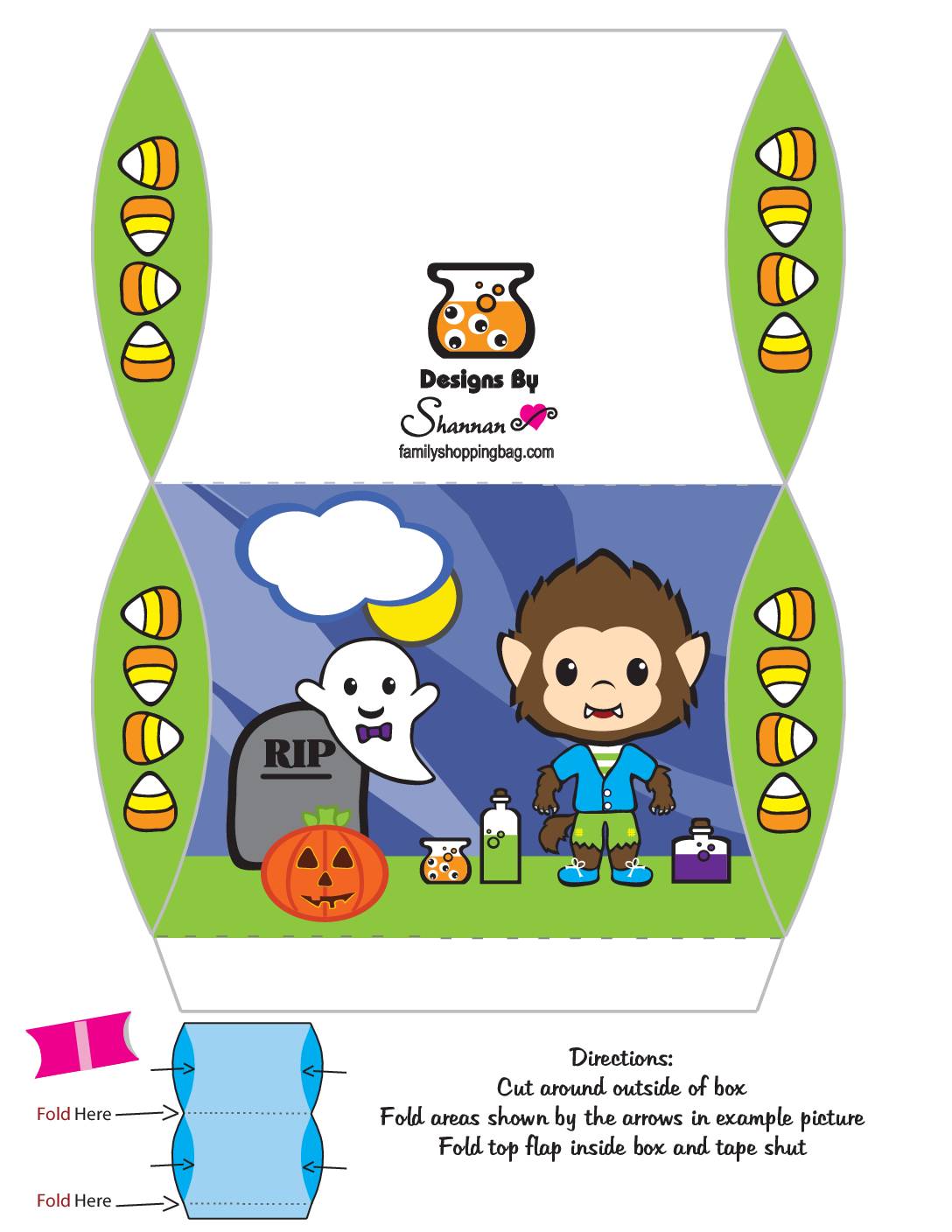 Halloween Favor Box   pdf
