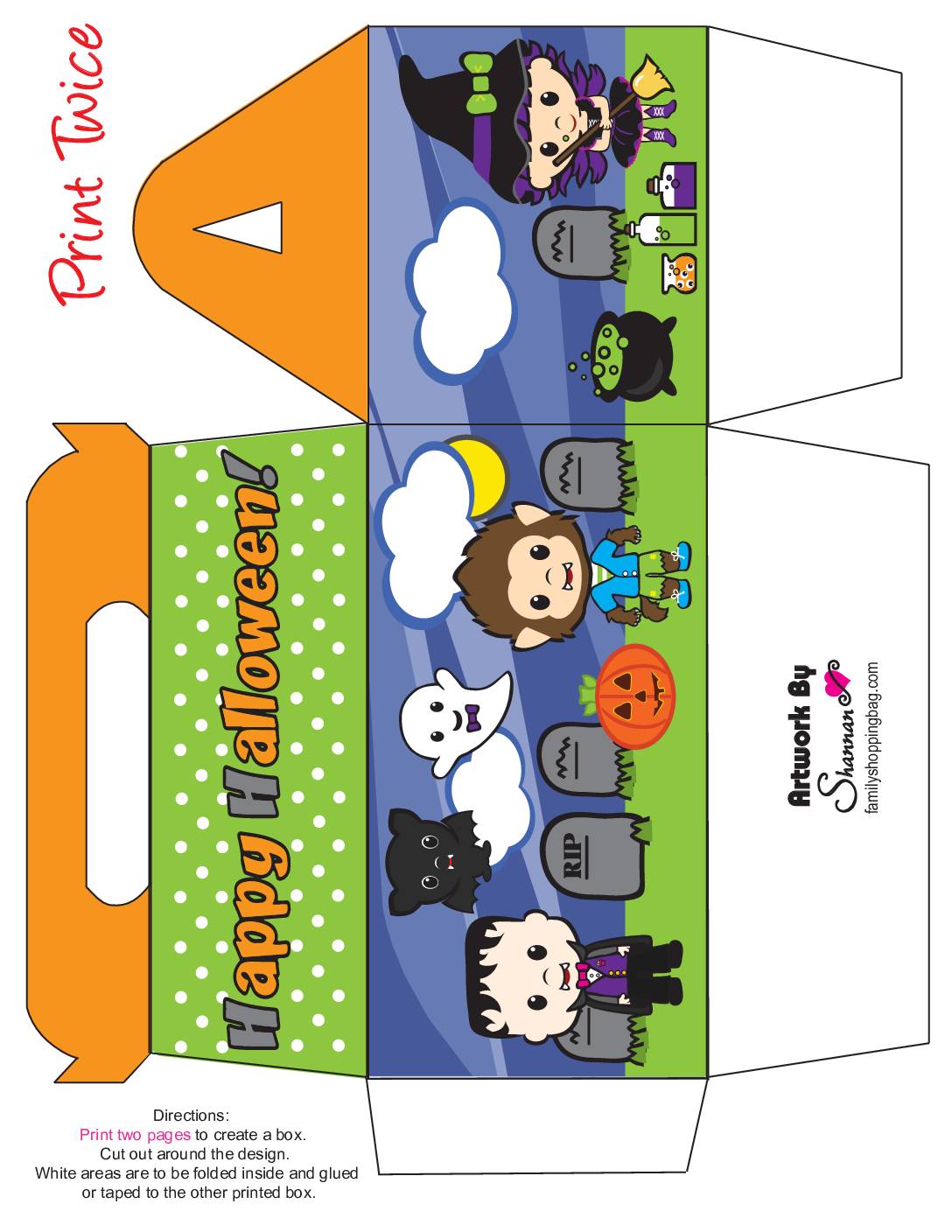 Halloween Favor Box  pdf