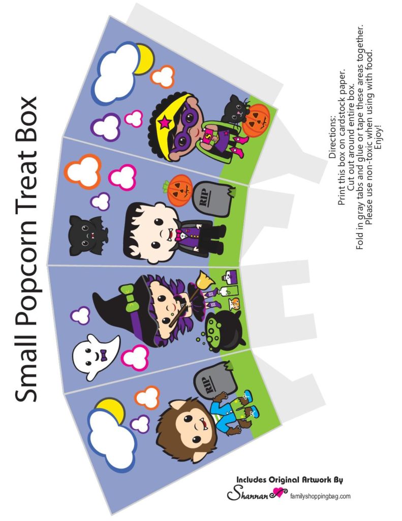 Halloween Popcorn Box  pdf