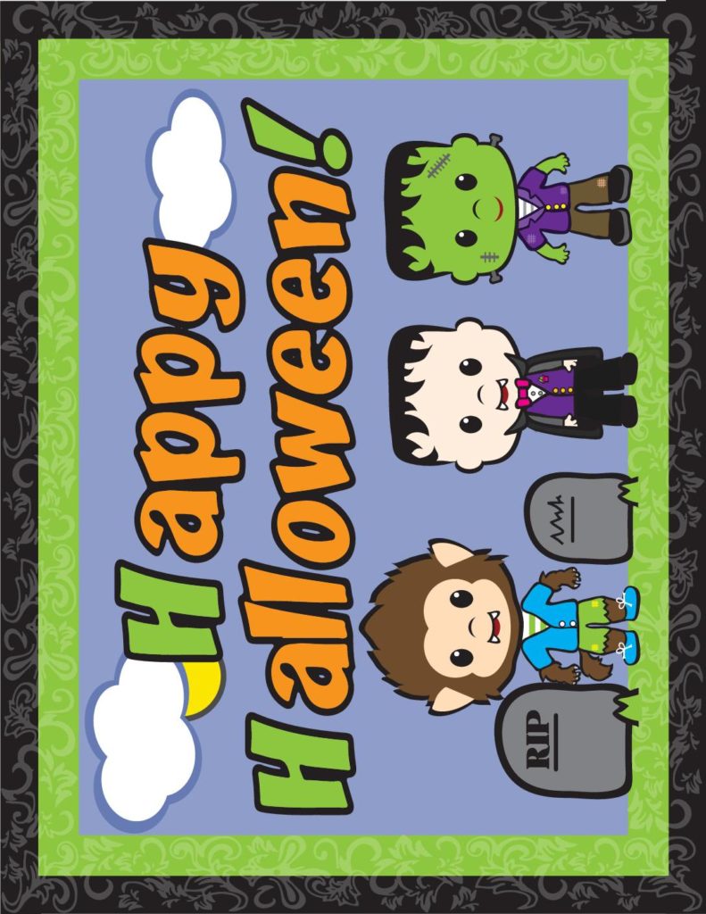 Halloween Wall Sign   pdf