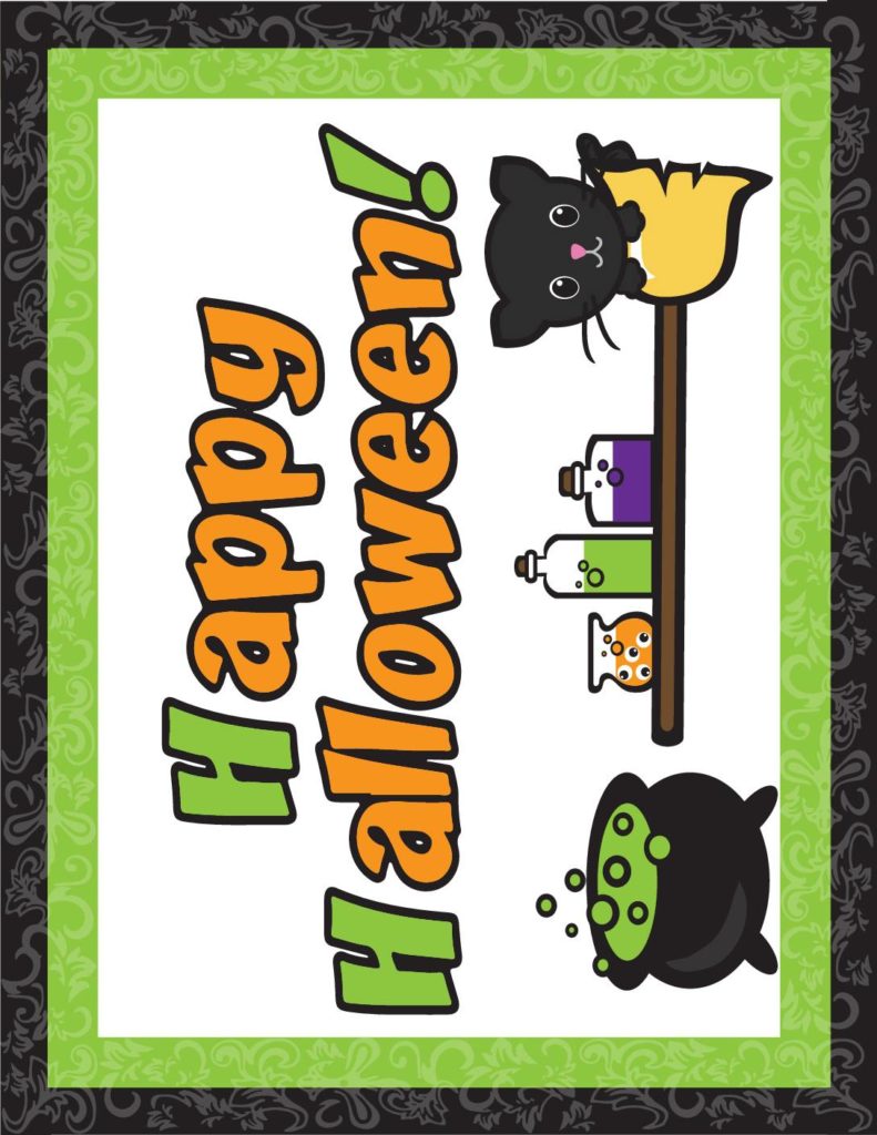 Halloween Wall Sign   pdf
