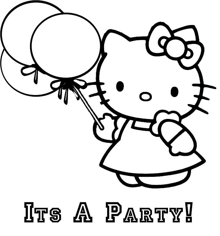 Hello Kitty Color Page Coloring Pages