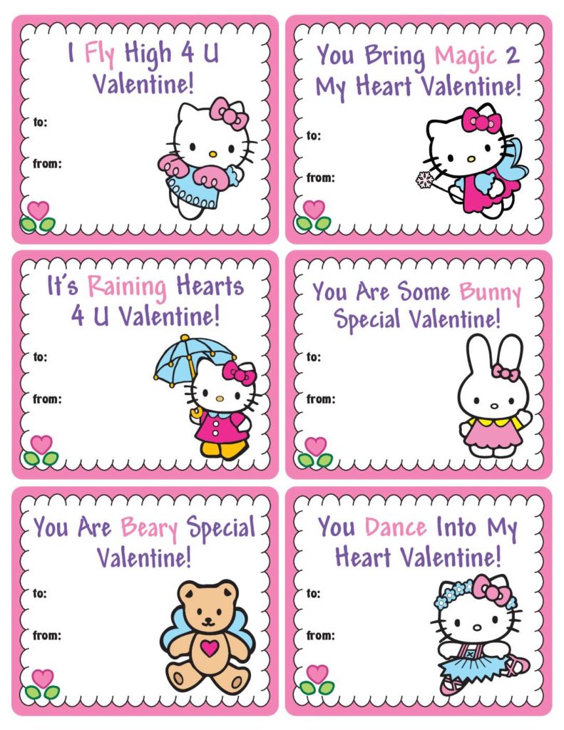 Hello Kitty Valentines  pdf