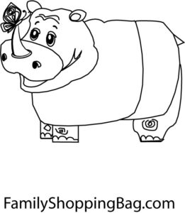 Hippo Coloring Pages