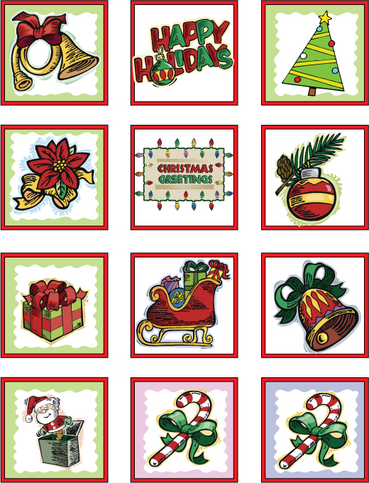Holiday Stickers Stickers