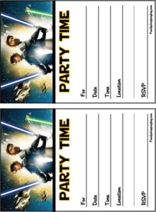 Star Wars Invitation Invitations